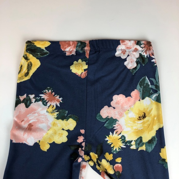FREE with purchase❗️NWOT Soft Navy Floral Leggings - Picture 3 of 4